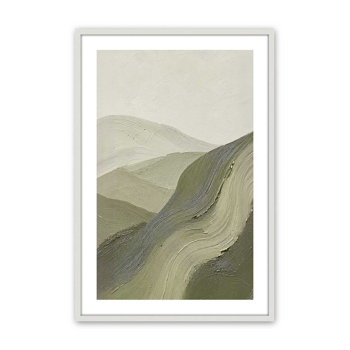 [Color:Opaque White], Picture of art in an Opaque White frame