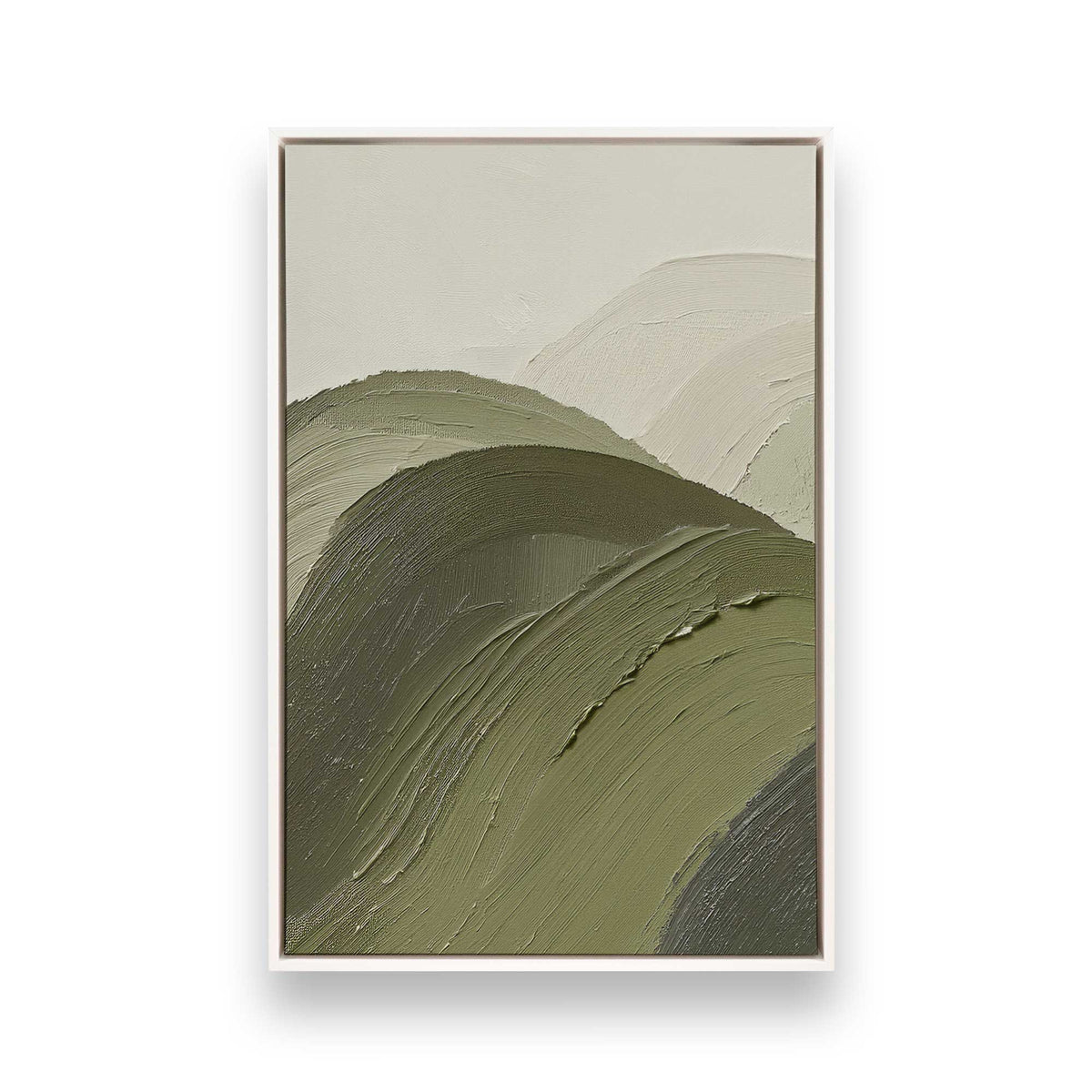 [Color:Opaque White], Picture of art in a White frame