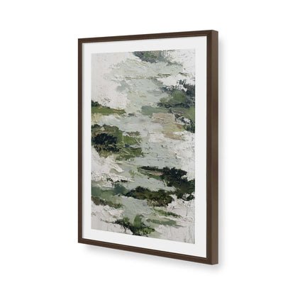 [Color:Brown], Picture of art in a Brown frame of the corner