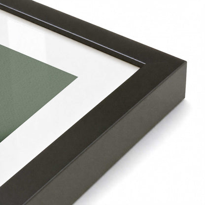 [Color:Satin Black], Picture of art in a Satin Black frame at an angle