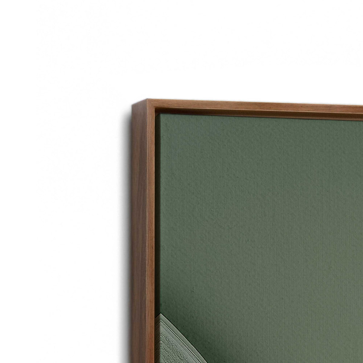 [Color:Walnut], Picture of art in a Walnut frame at an angle