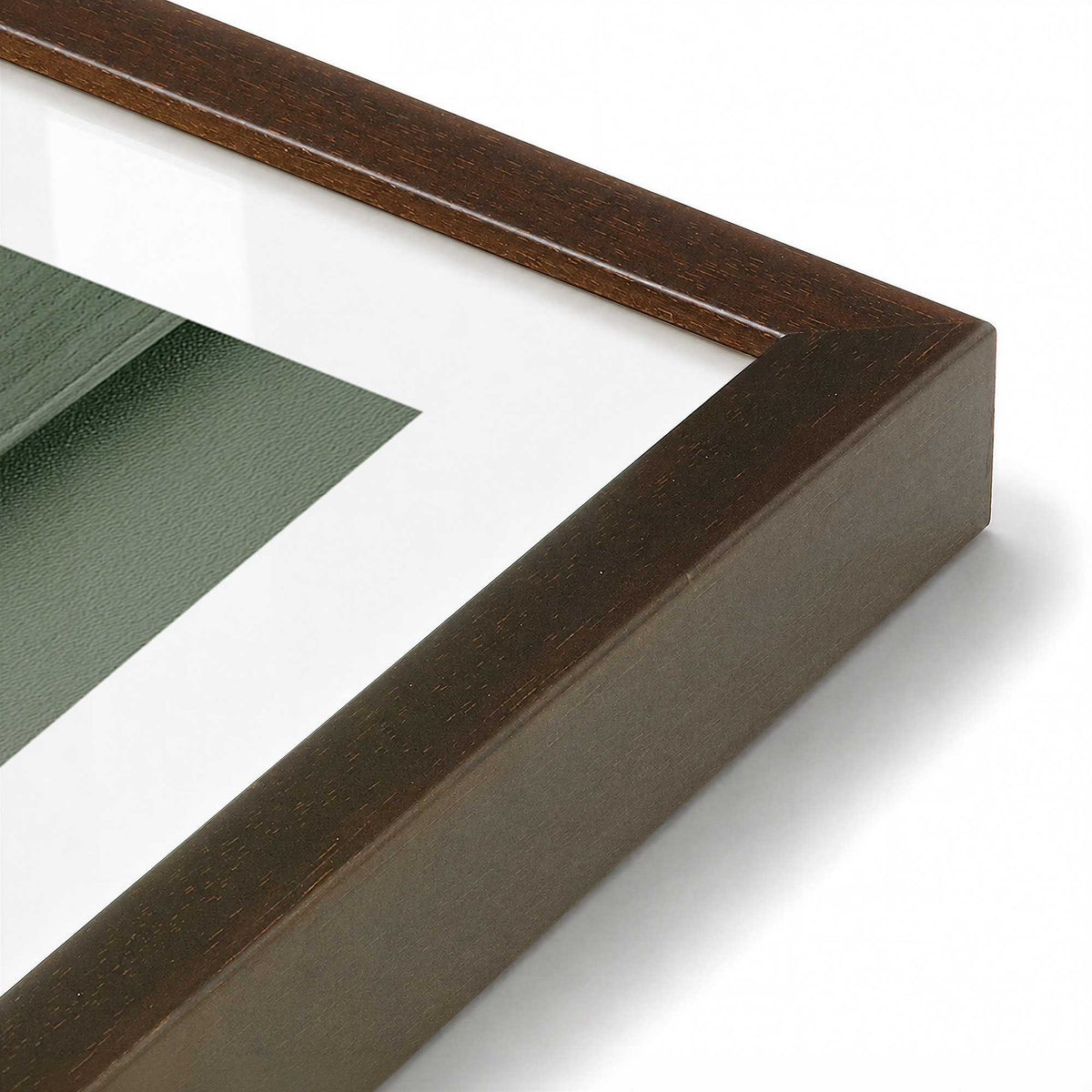 [Color:Belvinder Brown], Picture of art in a Belvinder Brown frame at an angle