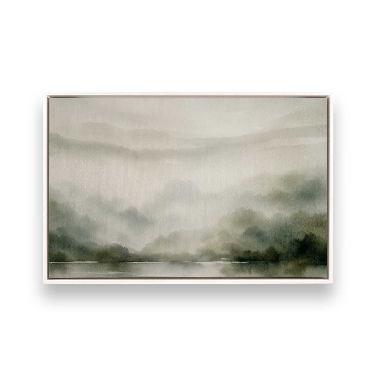[Color:Opaque White], Picture of art in a White frame