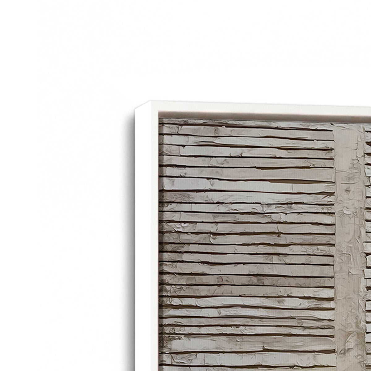 [Color:Opaque White], Picture of art in a White frame at an angle