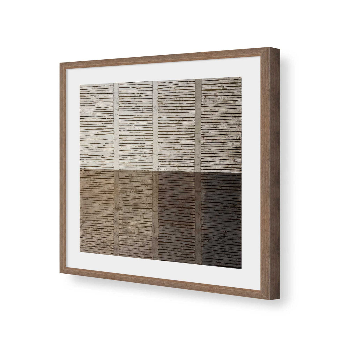 [Color:Walnut], Picture of art in a Walnut frame of the corner