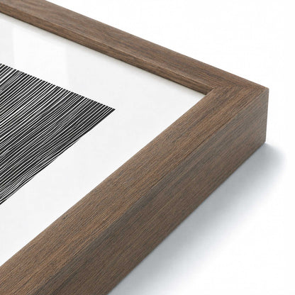 [Color:Walnut], Picture of art in a Walnut frame of the corner