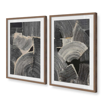 [Color:Walnut], Picture of art in a Walnut frame at an angle