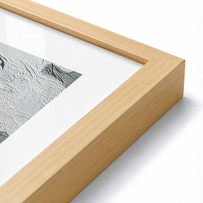 [Color:American Maple], Picture of art in a American Maple frame of the corner