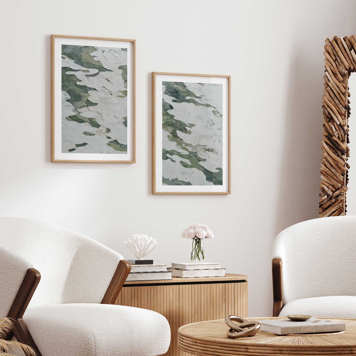 [Color:Satin Black], Picture of art in a Satin Black frame