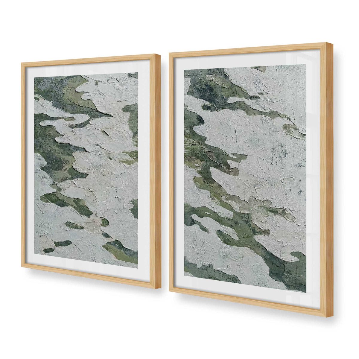 [Color:American Maple], Picture of art in a American Maple frame at an angle