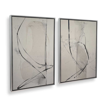 [Color:Polished Chrome], Picture of art in a Polished Chrome frame at an angle