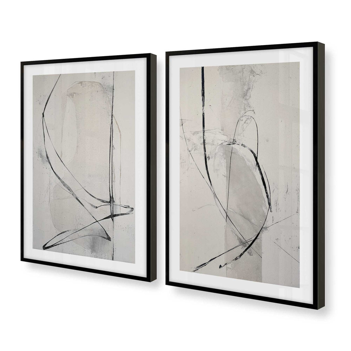 [Color:Satin Black], Picture of art in a Satin Black frame at an angle