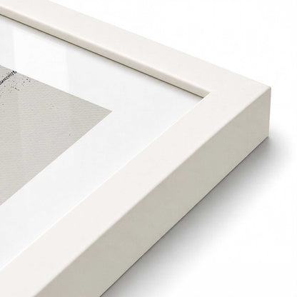 [Color:Opaque White], Picture of art in a Opaque White frame of the corner