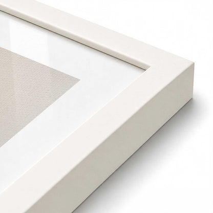 [Color:Opaque White], Picture of art in a Opaque White frame of the corner
