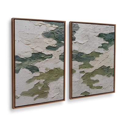 [Color:Walnut], Picture of art in a Walnut frame at an angle