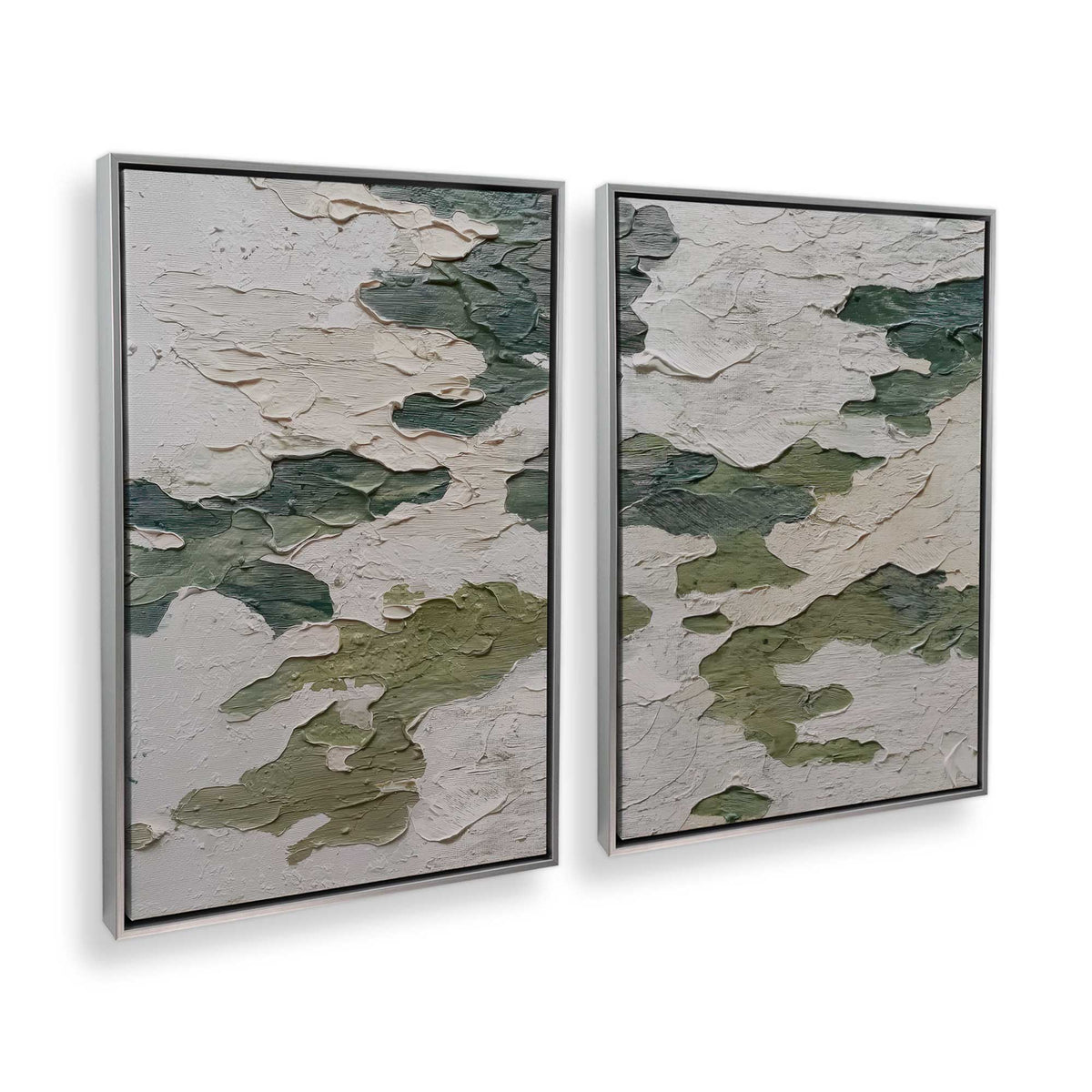 [Color:Polished Chrome], Picture of art in a Polished Chrome frame at an angle