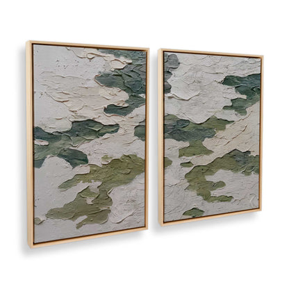 [Color:American Maple], Picture of art in a American Maple frame at an angle