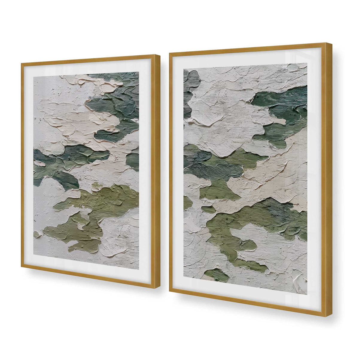 [Color:Polished Gold], Picture of art in a Polished Gold frame at an angle