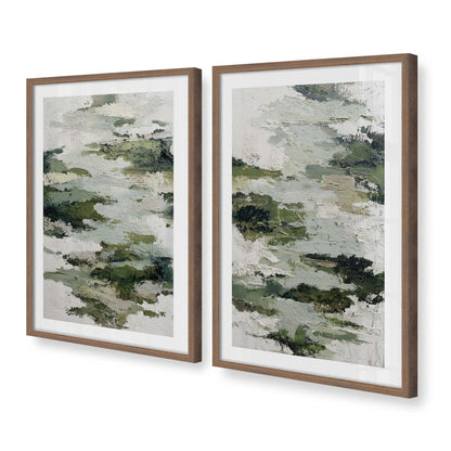 [Color:Walnut], Picture of art in a Walnut frame at an angle