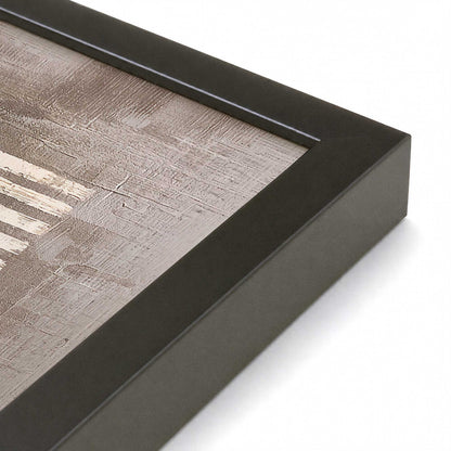 [Color:Satin Black], Picture of art in a Satin Black frame of the corner