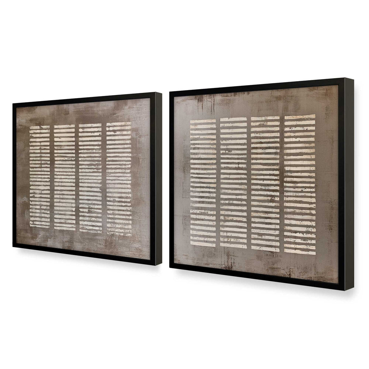 [Color:Satin Black], Picture of art in a Satin Black frame at an angle
