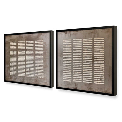 [Color:Satin Black], Picture of art in a Satin Black frame at an angle
