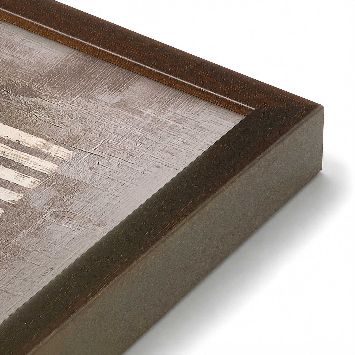 [Color:Belvinder Brown], Picture of art in a Belvinder Brown frame of the corner