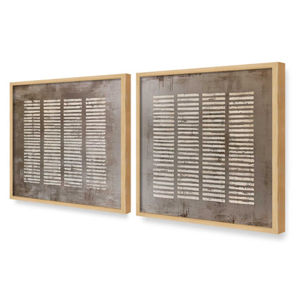 [Color:American Maple], Picture of art in an American Maple frame at an angle