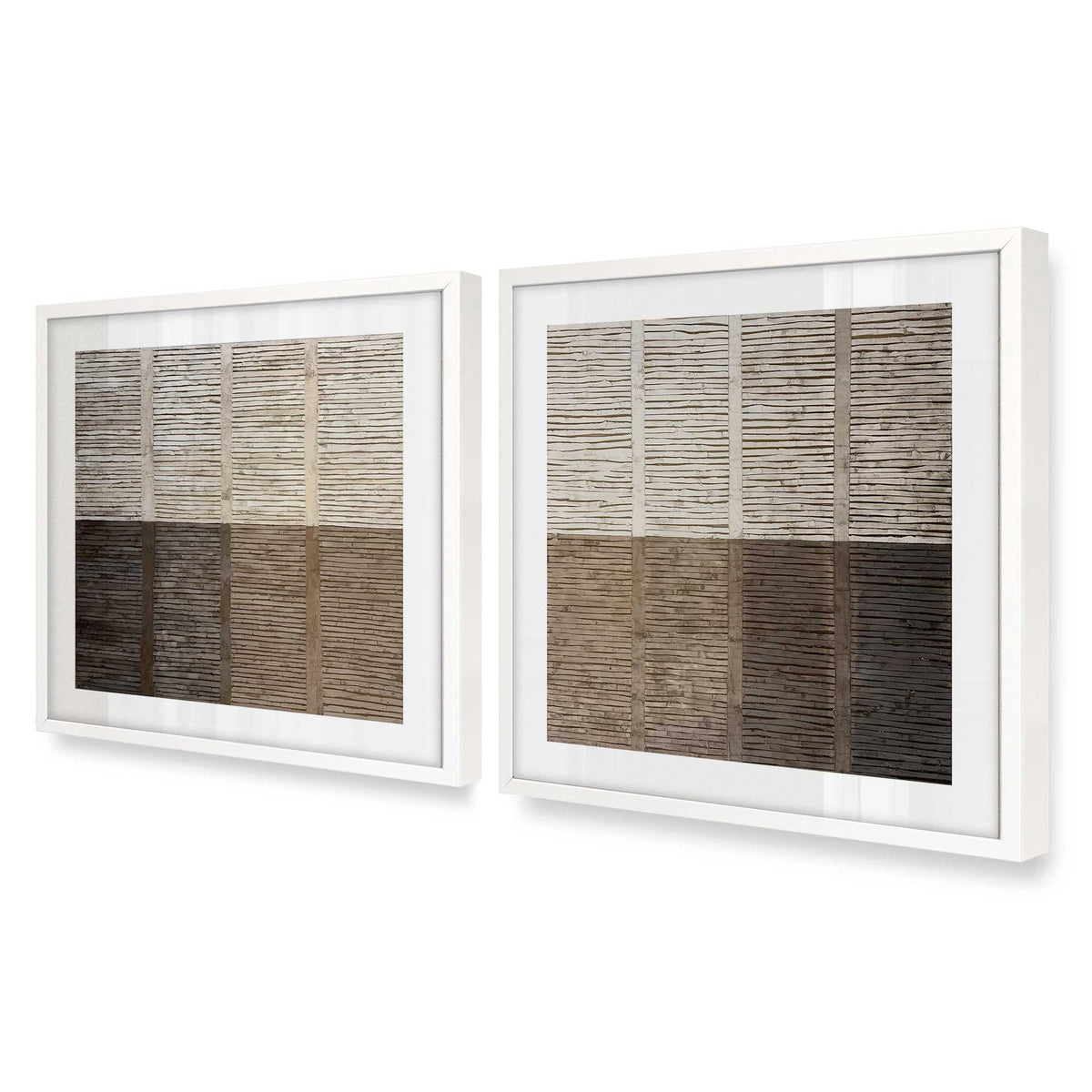 [Color:Opaque White], Picture of art in an Opaque White frame at an angle
