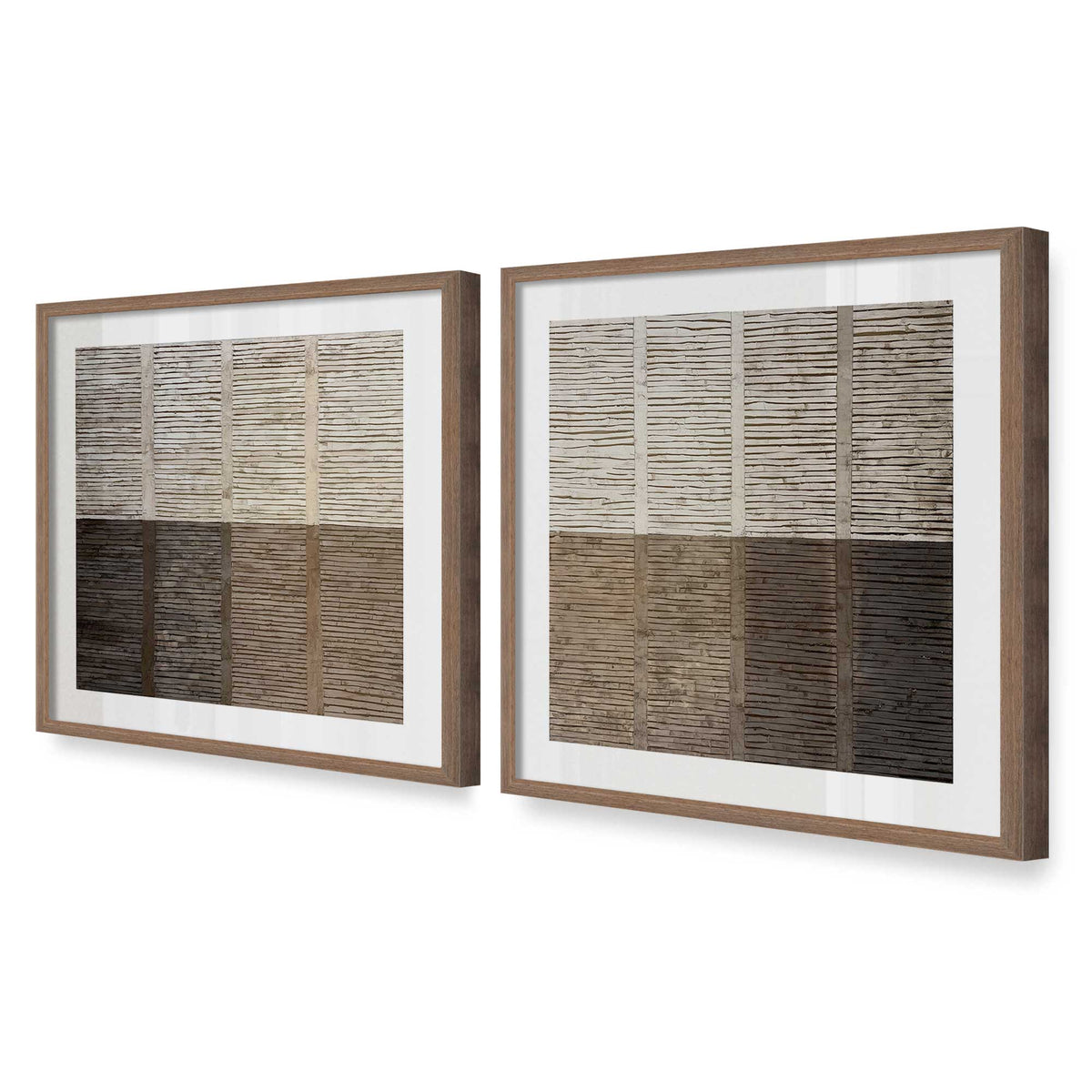 [Color:Walnut], Picture of art in a Walnut frame at an angle