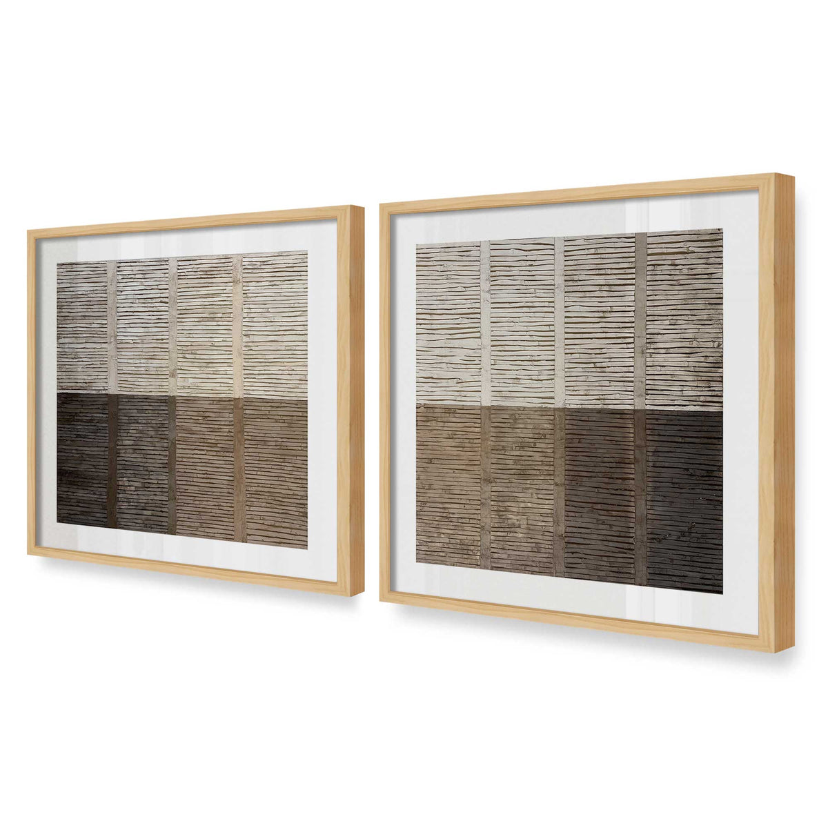 [Color:American Maple], Picture of art in an American Maple frame at an angle