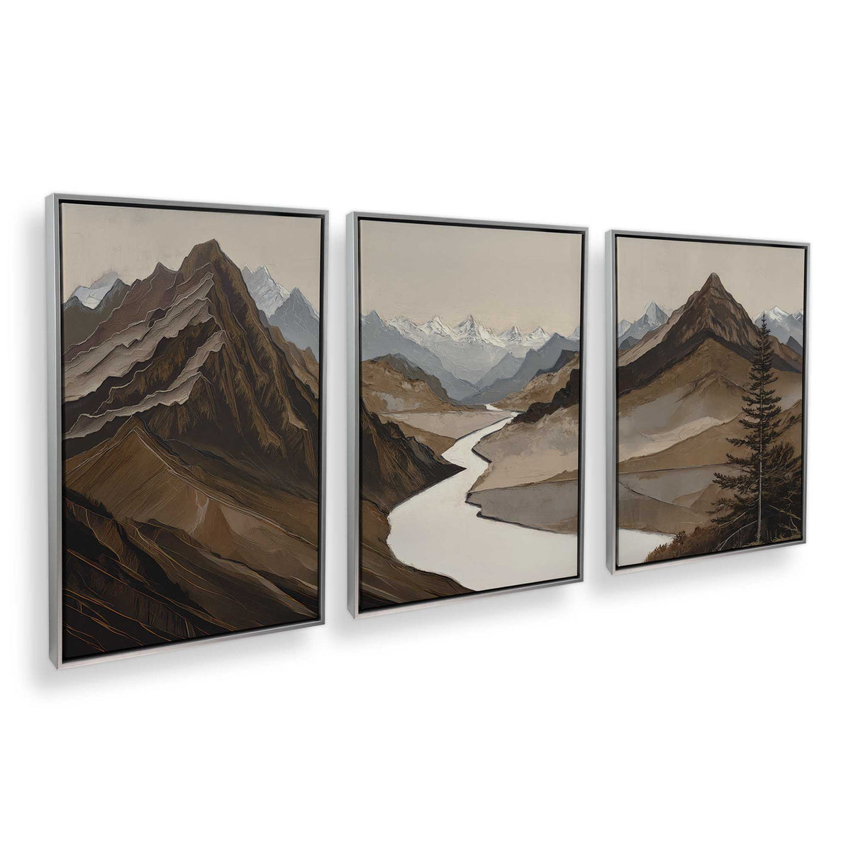 [Color:Polished Chrome], Picture of art in a Polished Chrome frame at an angle
