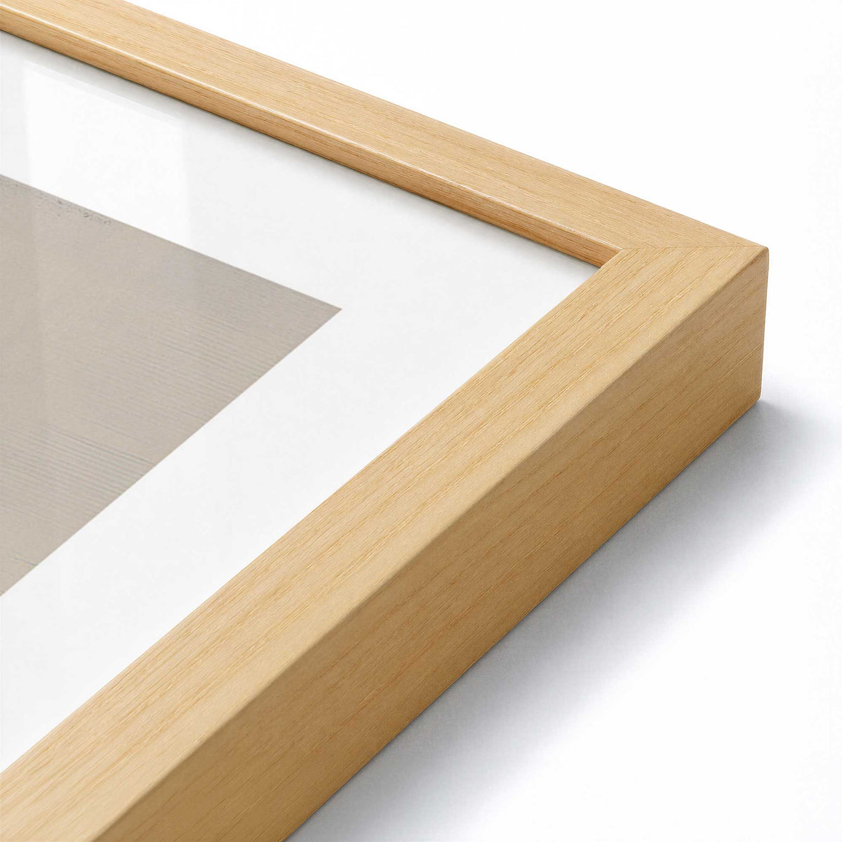 [Color:American Maple], Picture of art in an American Maple frame of the corner