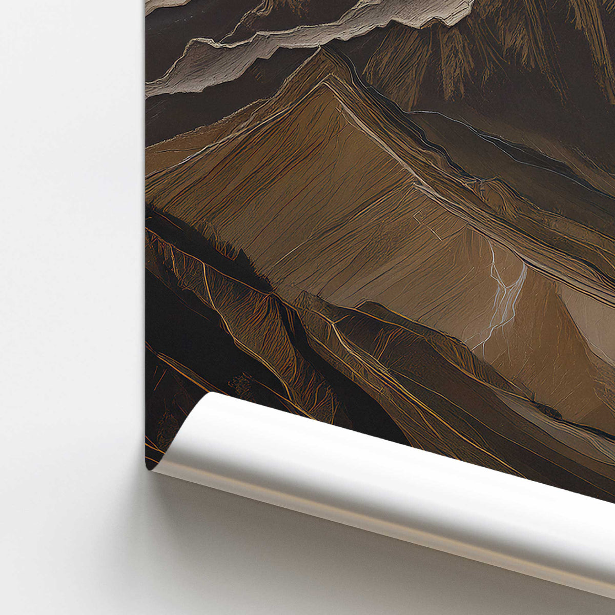 [color:Rolled Print], Picture of close up of art