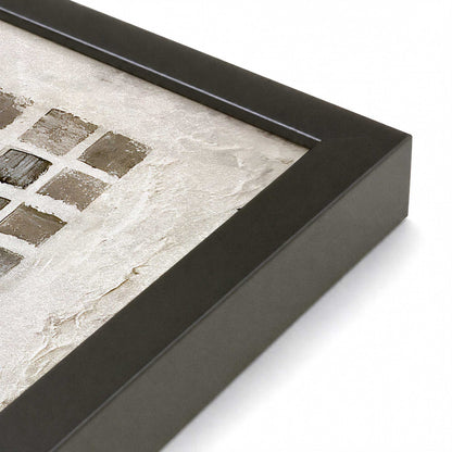 [Color:Satin Black], Picture of art in a Satin Black frame of the corner