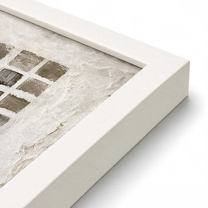 [Color:Opaque White], Picture of art in an Opaque White frame of the corner