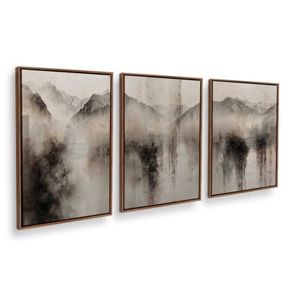[Color:Walnut], Picture of art in a Walnut frame at an angle