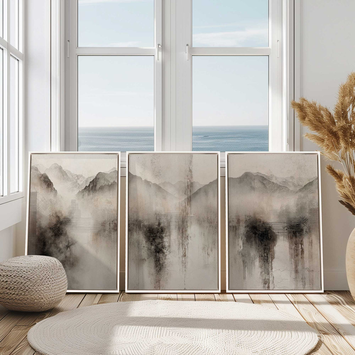 [Color:Satin Black], Picture of art in a Satin Black frame