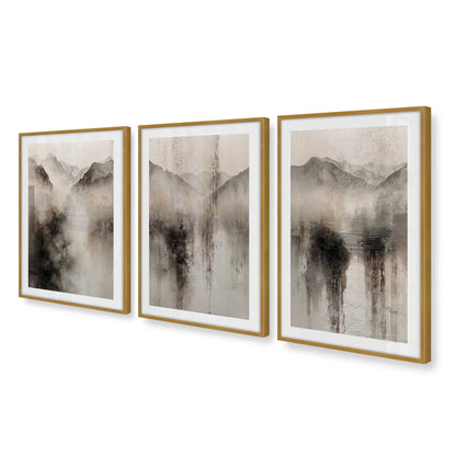 [Color:Polished Gold], Picture of art in a Polished Gold frame at an angle