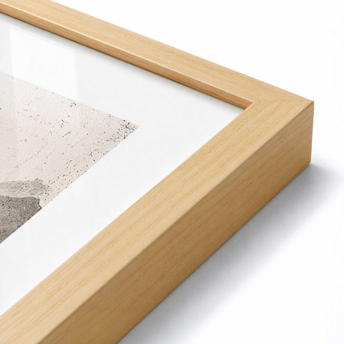 [Color:American Maple], Picture of art in an American Maple frame of the corner