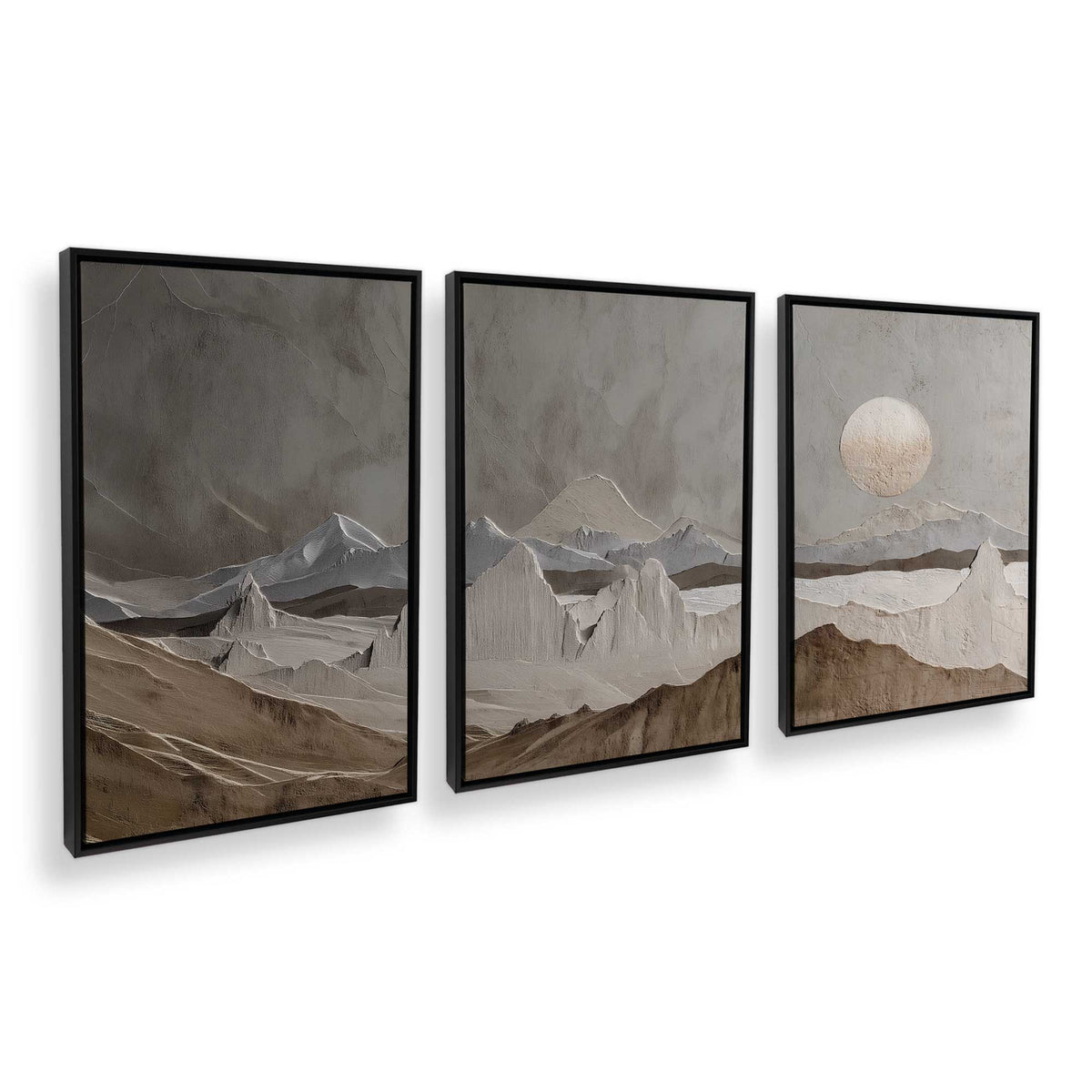 [Color:Satin Black], Picture of art in a Satin Black frame at an angle