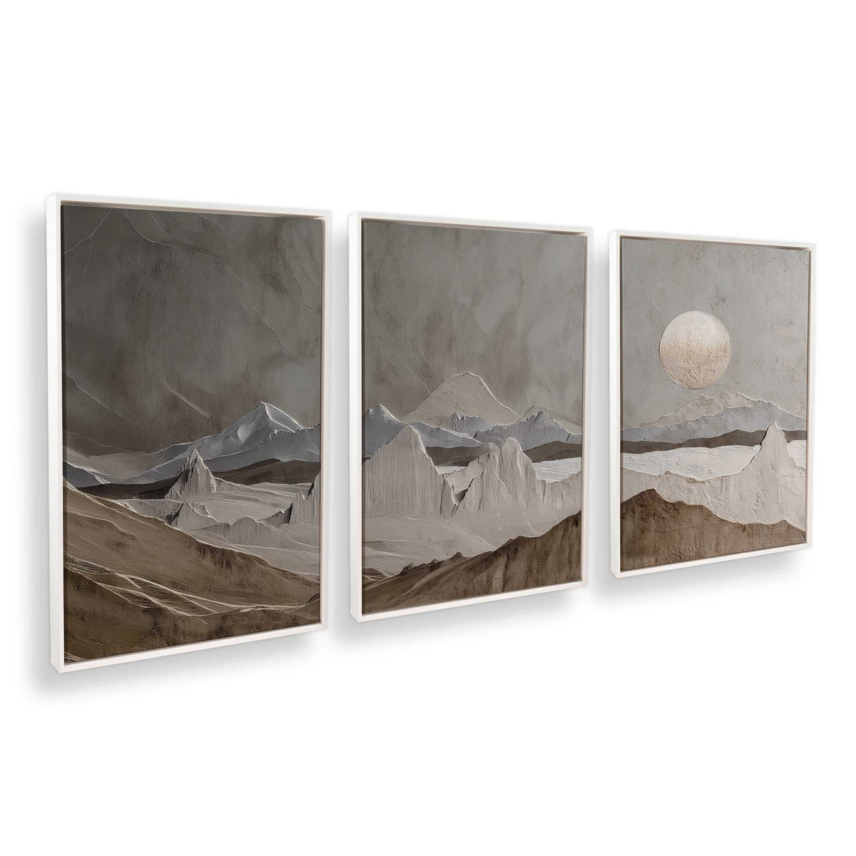 [Color:Opaque White], Picture of art in a White frame at an angle