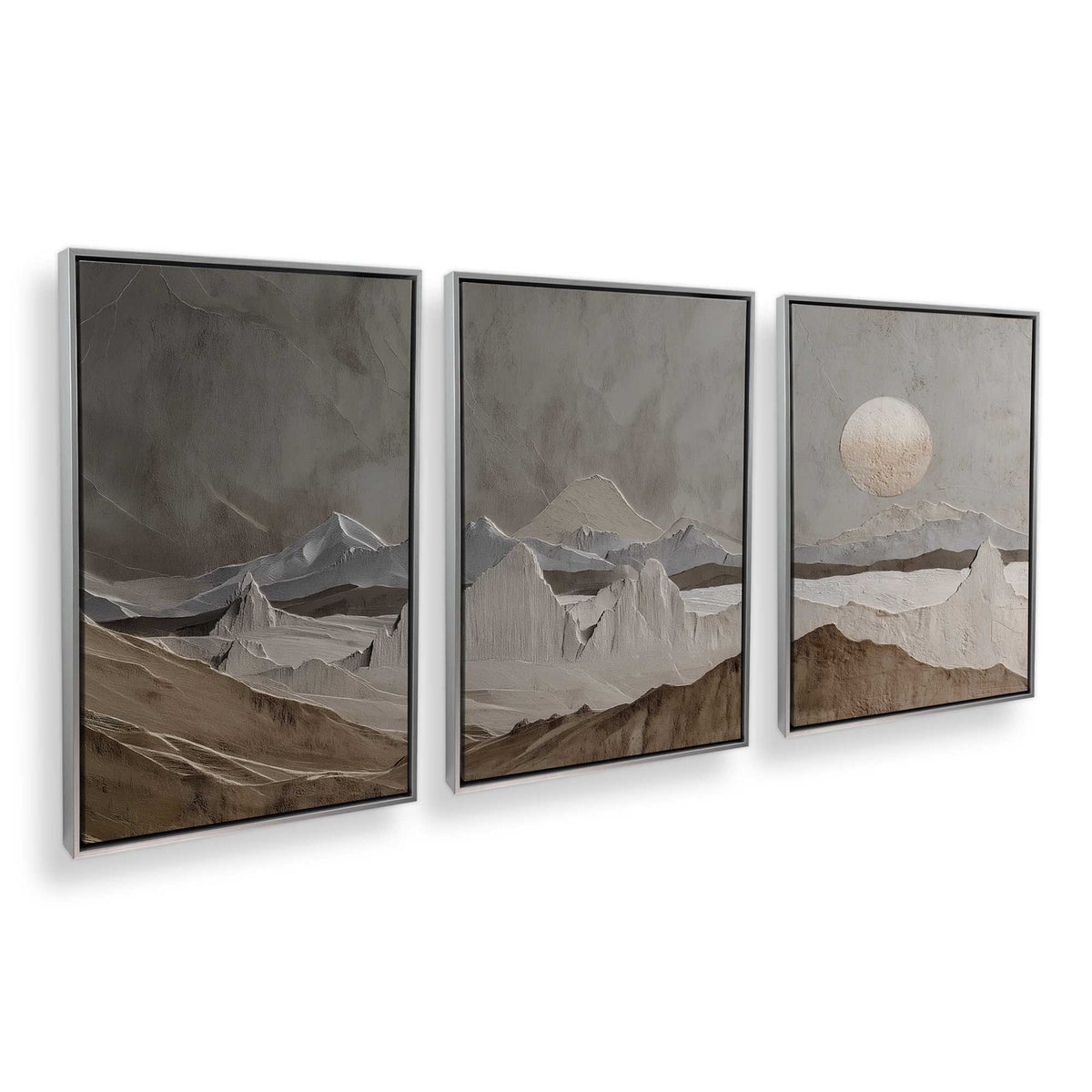 [Color:Polished Chrome], Picture of art in a Polished Chrome frame at an angle