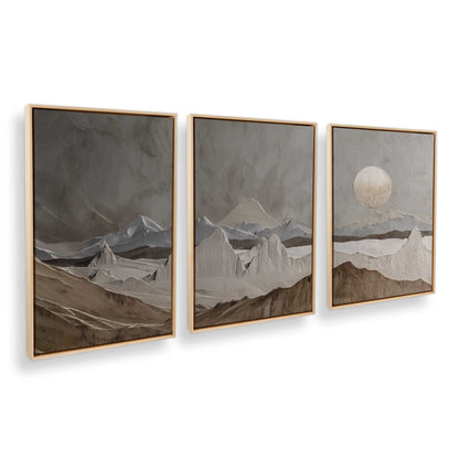 [Color:American Maple], Picture of art in an American Maple frame at an angle