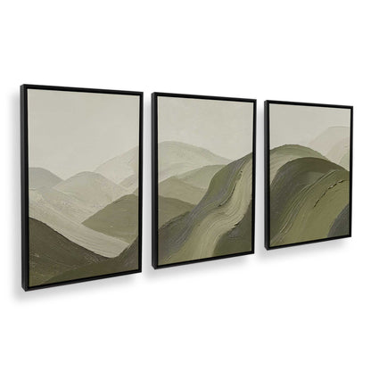[Color:Satin Black], Picture of art in a Satin Black frame at an angle