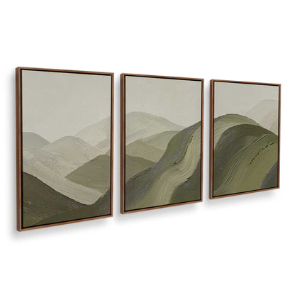 [Color:Walnut], Picture of art in a Walnut frame at an angle