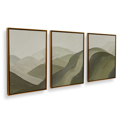 [Color:Polished Gold], Picture of art in a Polished Gold frame at an angle