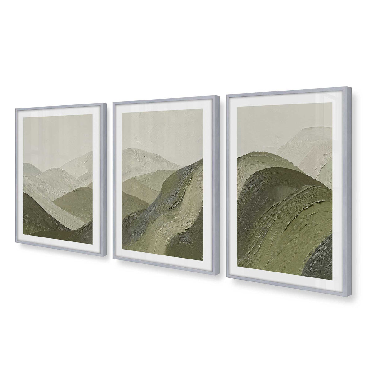 [Color:Polished Chrome], Picture of art in a Polished Chrome frame at an angle