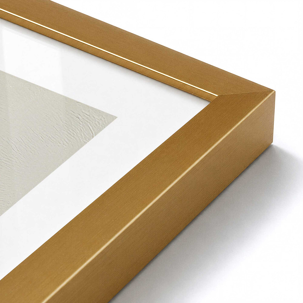 [Color:Polished Gold], Picture of art in a Polished Gold frame of the corner