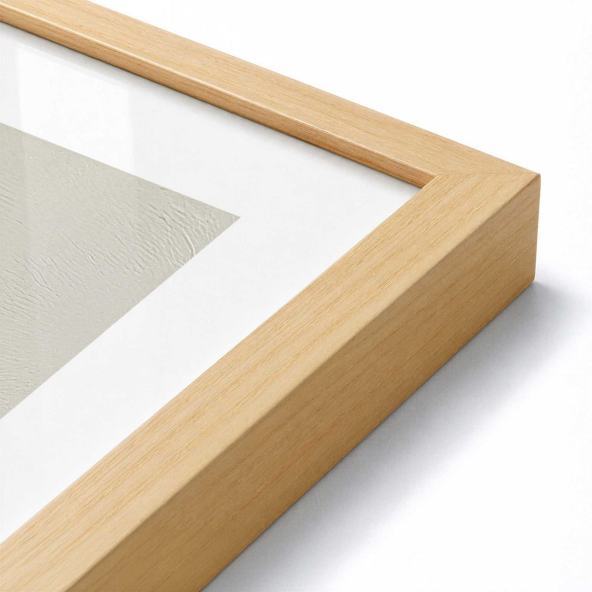 [Color:American Maple], Picture of art in an American Maple frame of the corner